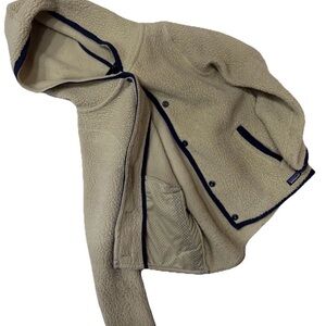 Patagonia Shearling Fleece Hooded Jacket Womens size M